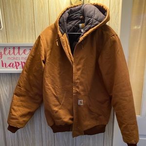 CARHARTT DUCK QUILTED FLANNEL-LINED ACTIVE JACKET